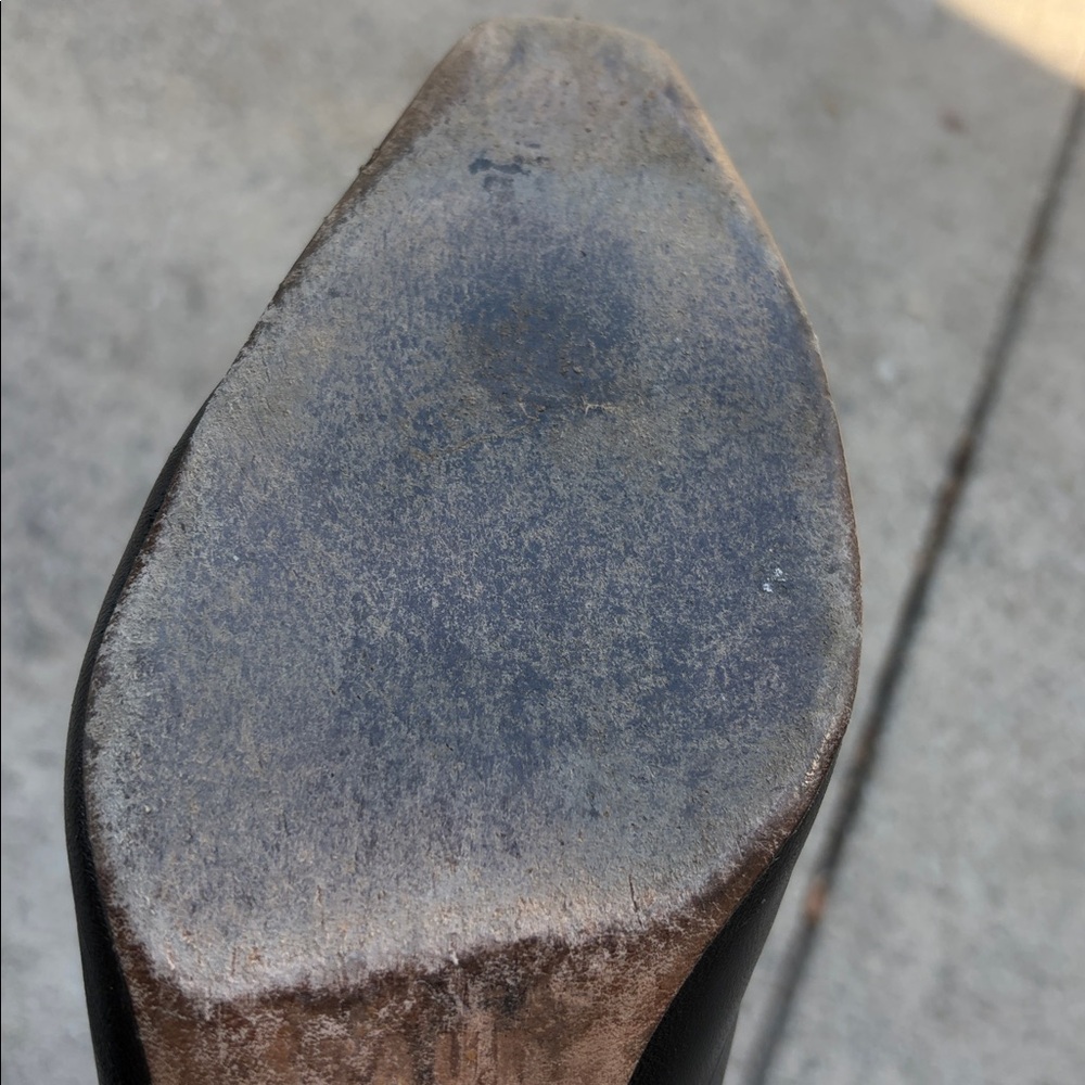 Staud Wally Boots used some wear at heel 37 1/2 square toe zipper booties flaw - Picture 11 of 16